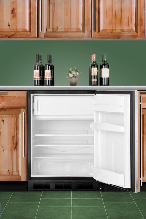 Summit AL652BBIIF ADA compliant built-in undercounter refrigerator-f...