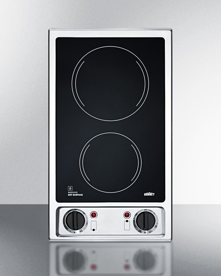 Summit CR2B120 Black and Stainless Steel