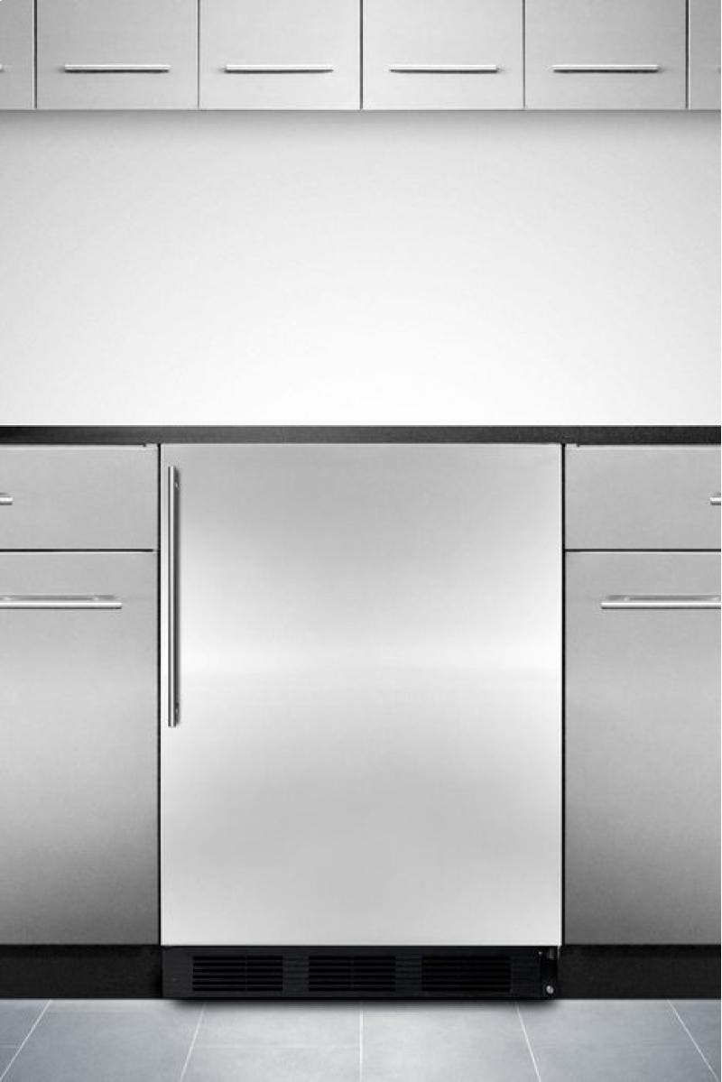Summit ALB653BSSHV ADA compliant built-in undercounter refrigerator-f...