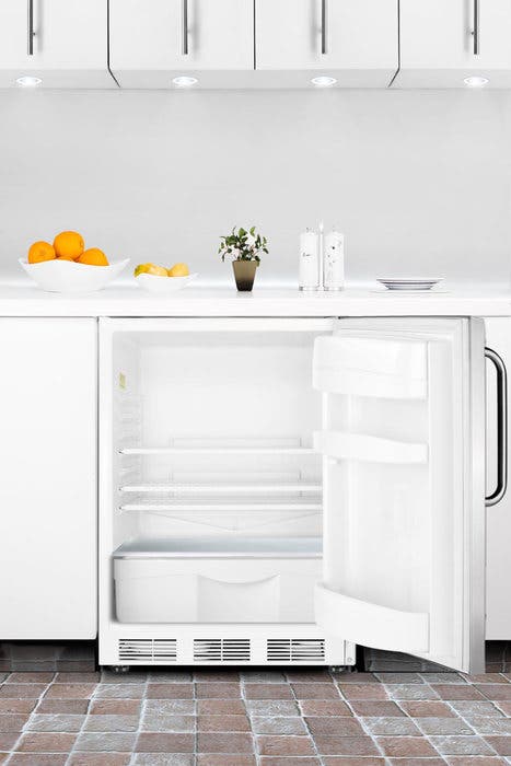 Summit FF6LBISSTBADA ADA compliant built-in undercounter all-refrigerat...