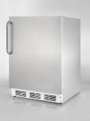 Commercially approved built-in undercounter all-refrigerator with complete stainless steel exterior and 32 inch height for ADA counters