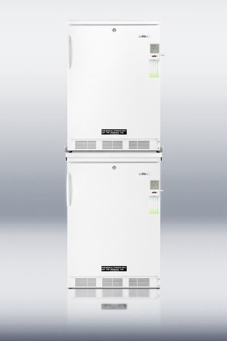 Summit FF7LSCFF55LSTACKMED 24" wide units with our stacking rack