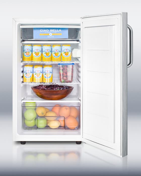 Summit CM4057SSTB 20" wide counter height refrigerator-freezer