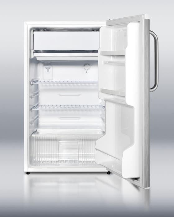 Summit FF41ESSSTB Stainless Steel with Pro Handle and White Cabinet