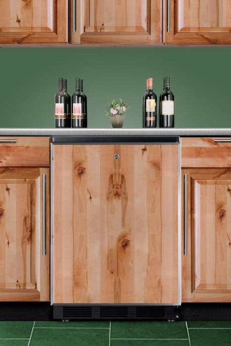 Summit SWC6BLBIFR Built-In Undercounter Solid Door Wine Cellars