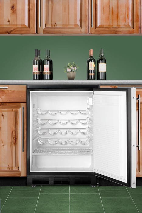 Summit SWC6BLBIFR Built-In Undercounter Solid Door Wine Cellars