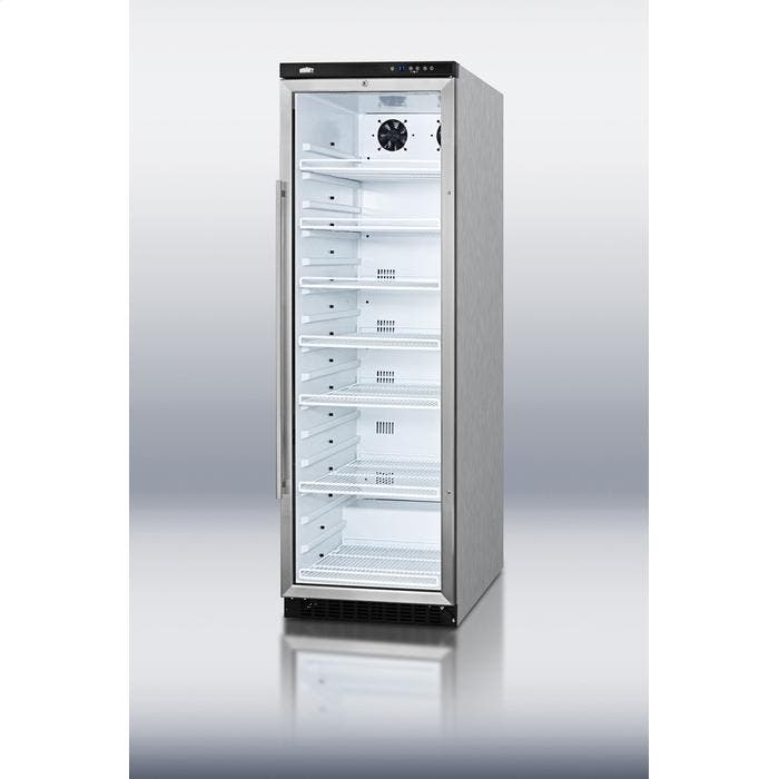Summit SCR1400CSS Commercial glass door beverage merchandiser