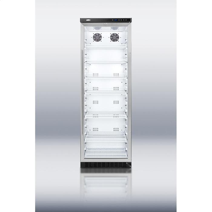 Summit SCR1400CSS Commercial glass door beverage merchandiser