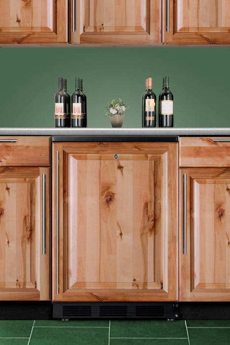 Summit SWC6BLBIIF Built-In Undercounter Solid Door Wine Cellars