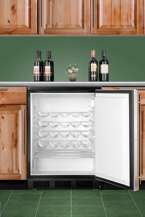 Summit SWC6BLBIIF Built-In Undercounter Solid Door Wine Cellars
