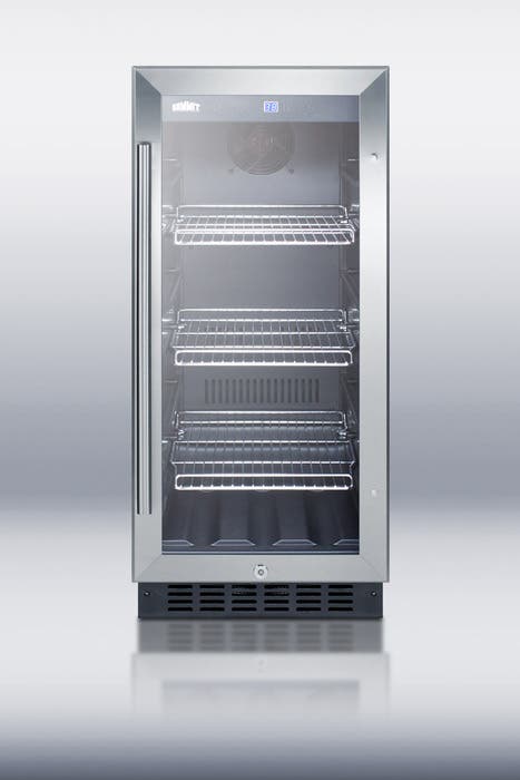 Summit SCR1536B Black Cabinet Finish