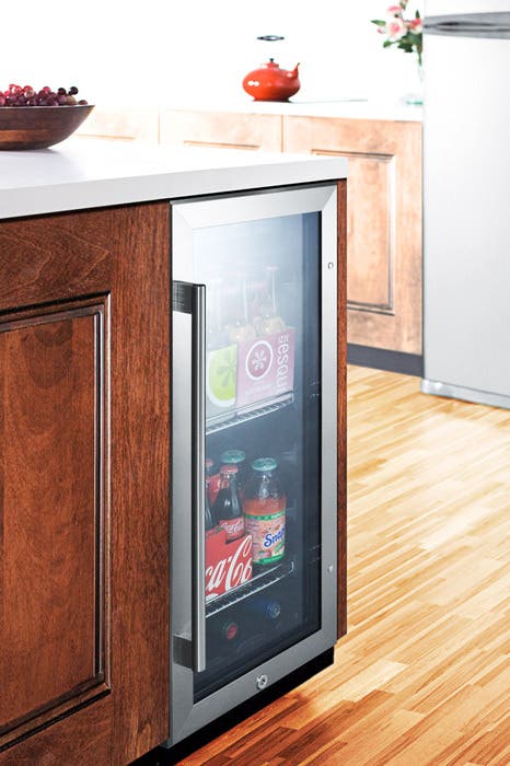Summit SCR1536B Black Cabinet Finish