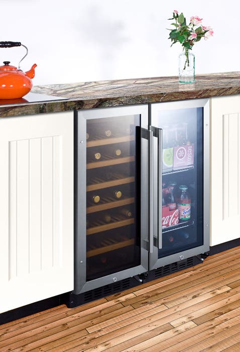 Summit SCR1536B Black Cabinet Finish