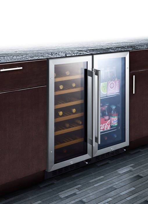 Summit SCR1536B Black Cabinet Finish