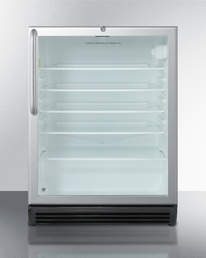 Summit SCR600BLCSS Stainless Steel Cabinet