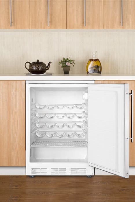 Summit SWC6WLBIFR Built-In Undercounter Solid Door Wine Cellars