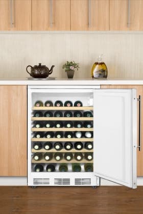 Summit SWC6WLBIFR Built-In Undercounter Solid Door Wine Cellars