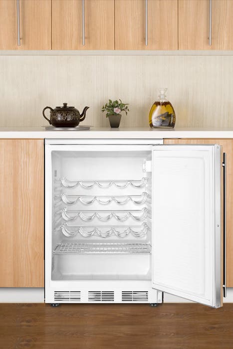 Summit SWC6WLBIIF Built-In Undercounter Solid Door Wine Cellars