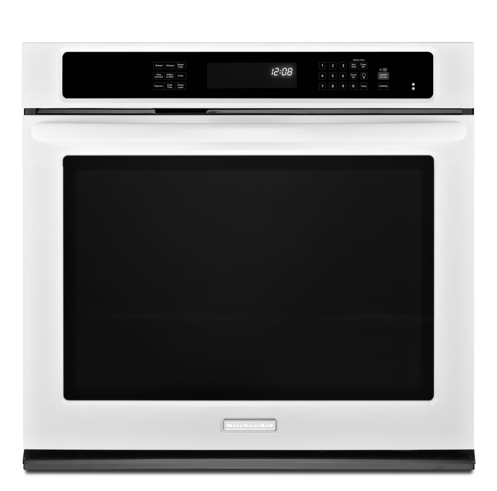 KitchenAid KEBS109BWH Single Wall Oven