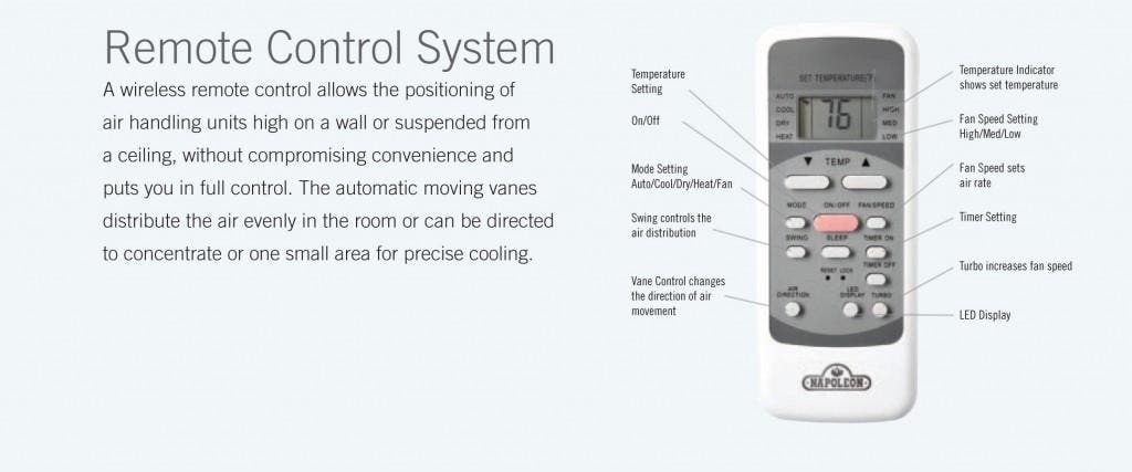 Napoleon NLIS18F 18,000 BTU Single Zone Wall-Mount Ductless Split S...
