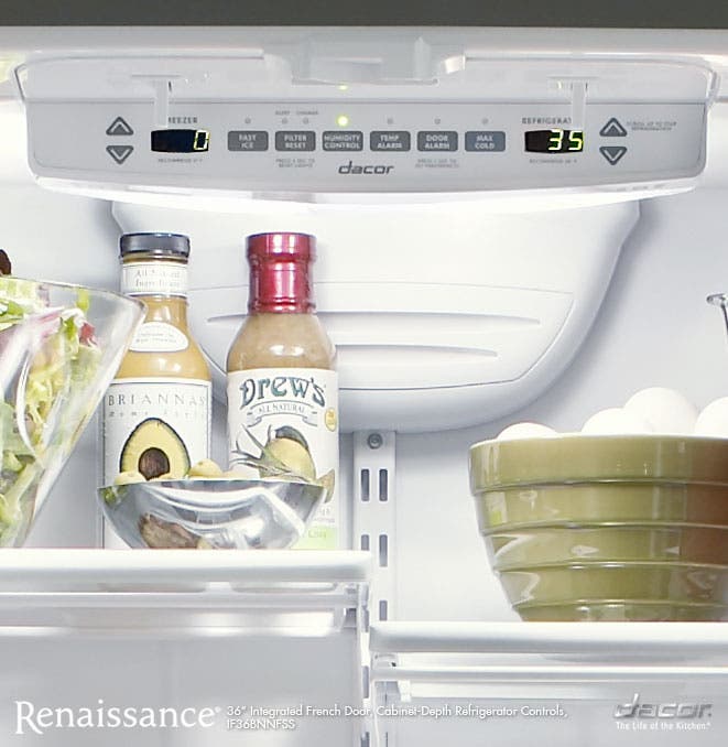 Dacor IF36BNNFSF 19.8 cu. ft. Counter-Depth French Door Refrigerato...