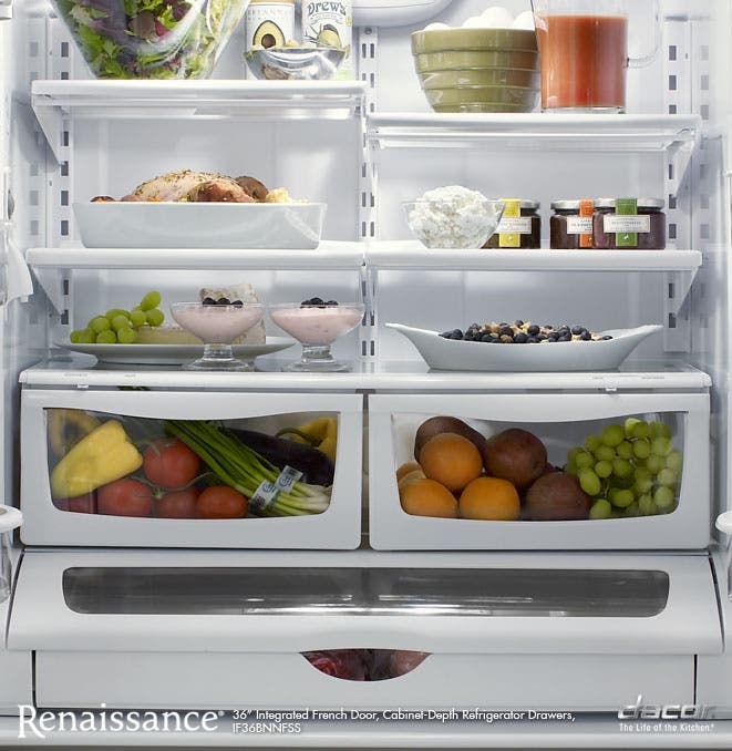 Dacor IF36BNNFSF 19.8 cu. ft. Counter-Depth French Door Refrigerato...
