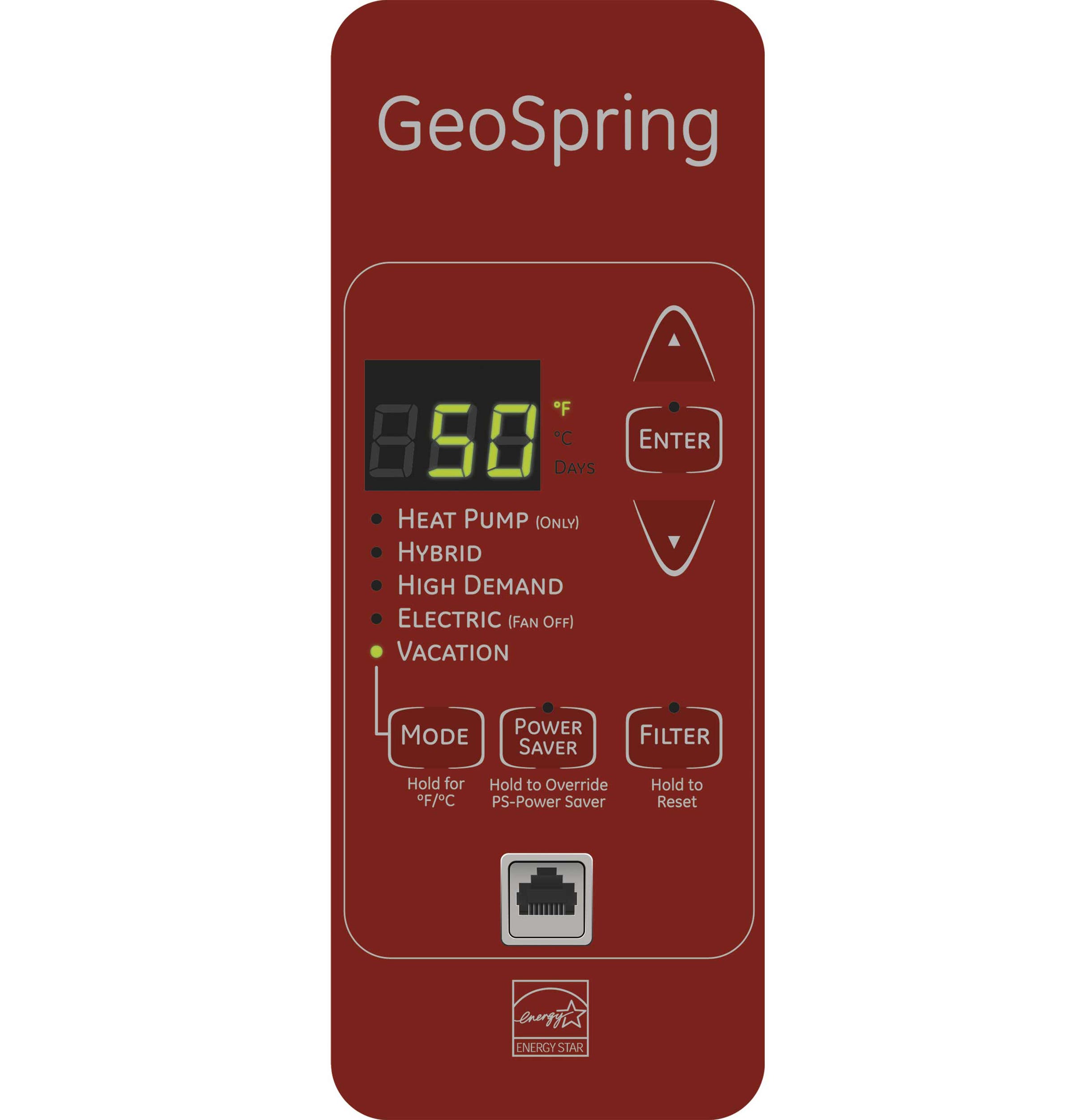 GE GEH50DEEDSR Red