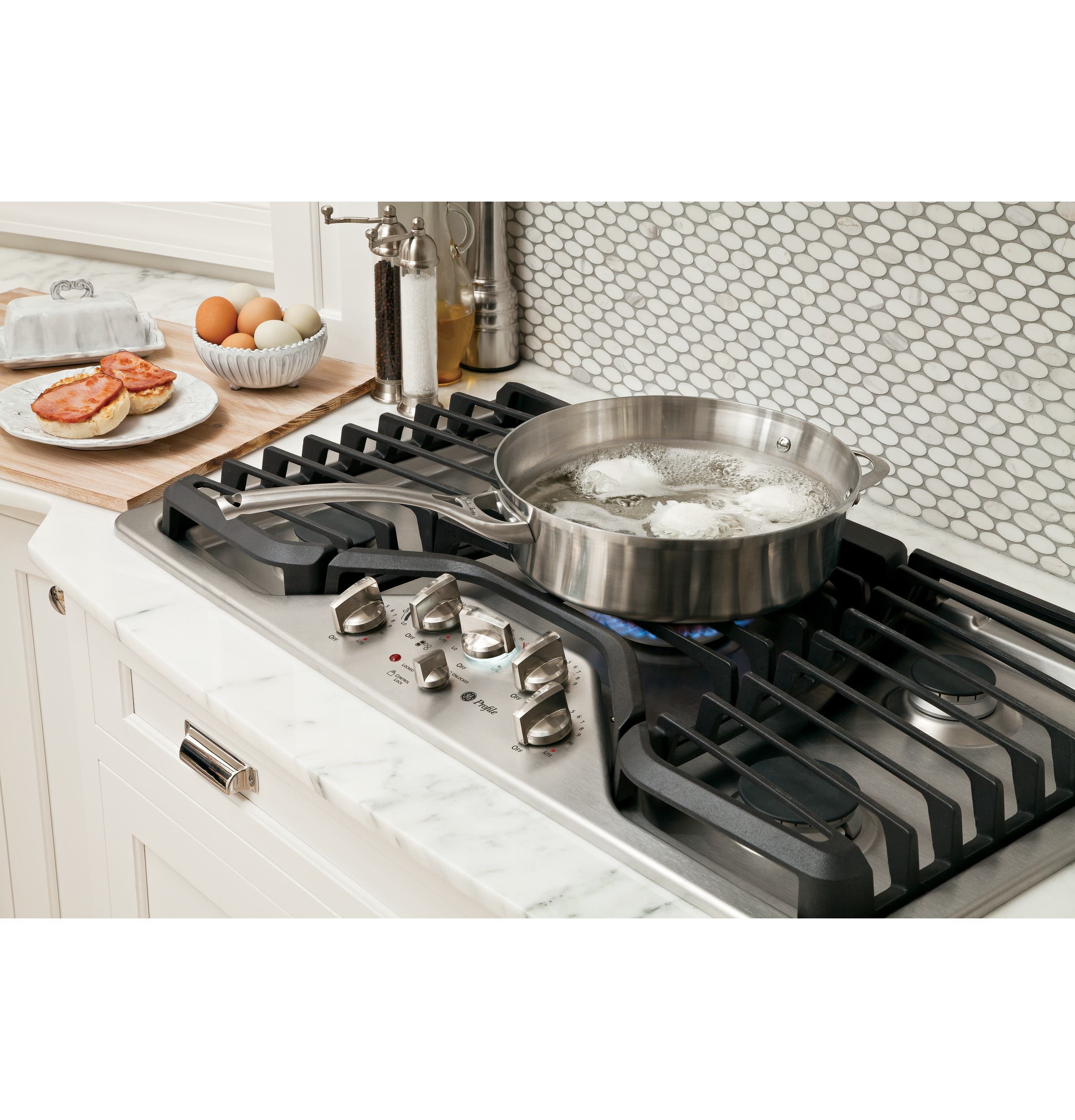 GE PGP986SETSS 36 Inch Gas Cooktop
