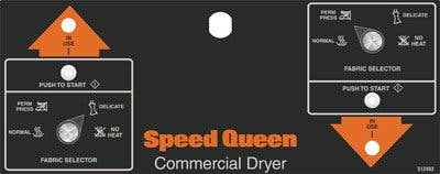 Speed Queen SSG909 27 Inch Stacked Gas Dryer