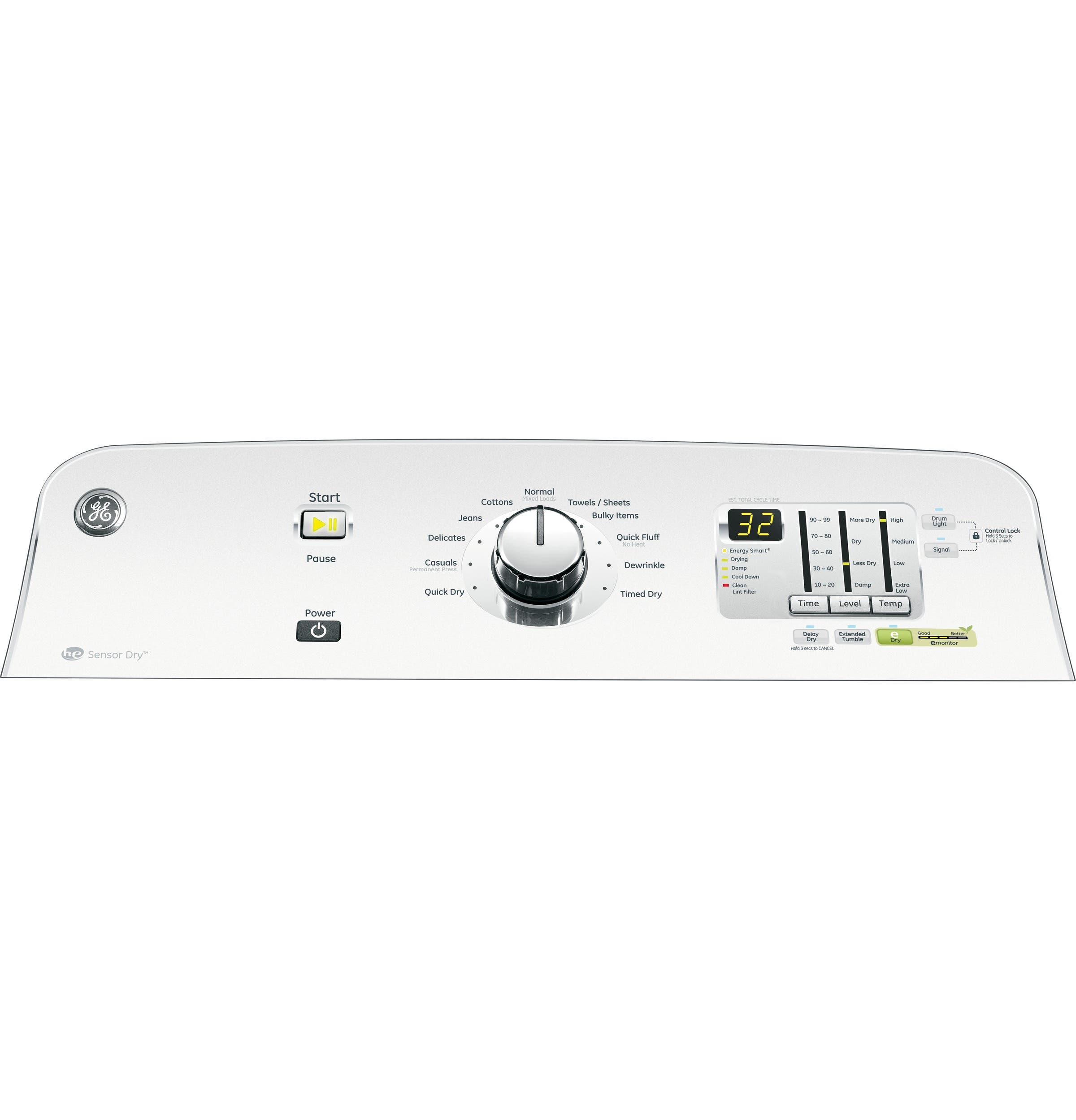 GE GTDP740EDWW White