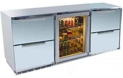 Perlick HP72ROOS1R1R1L 72" 3-Door Undercounter Refrigerator
