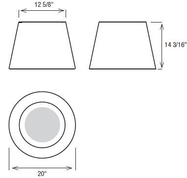 Elica EPL320SS 20 Inch Island Chimney Range Hood