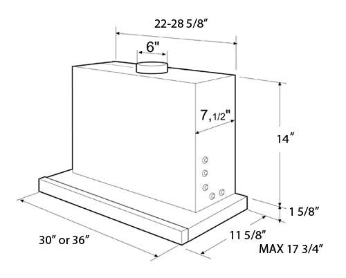 Elica EEL430SS 30 Inch Under-Cabinet Slide-Out Range Hood