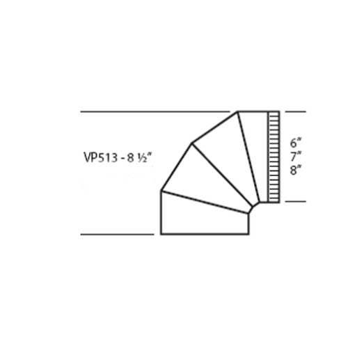 Vent-A-Hood VP513 6" Adjustable Elbow