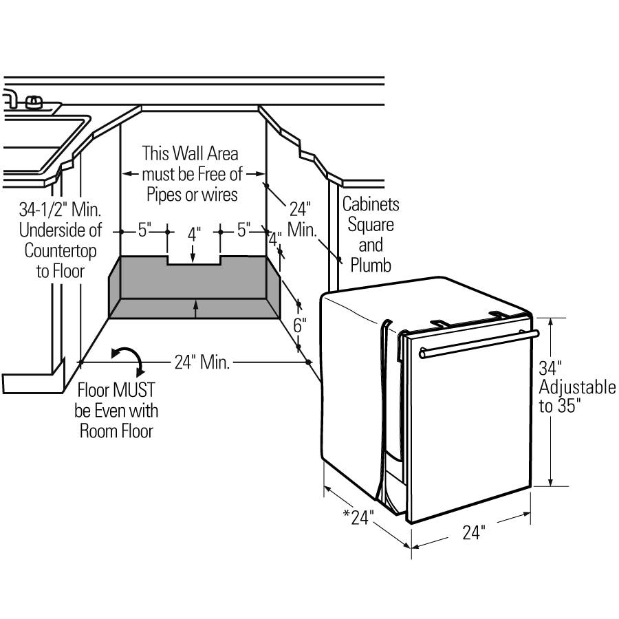 Monogram ZBD6900DII Panel Ready