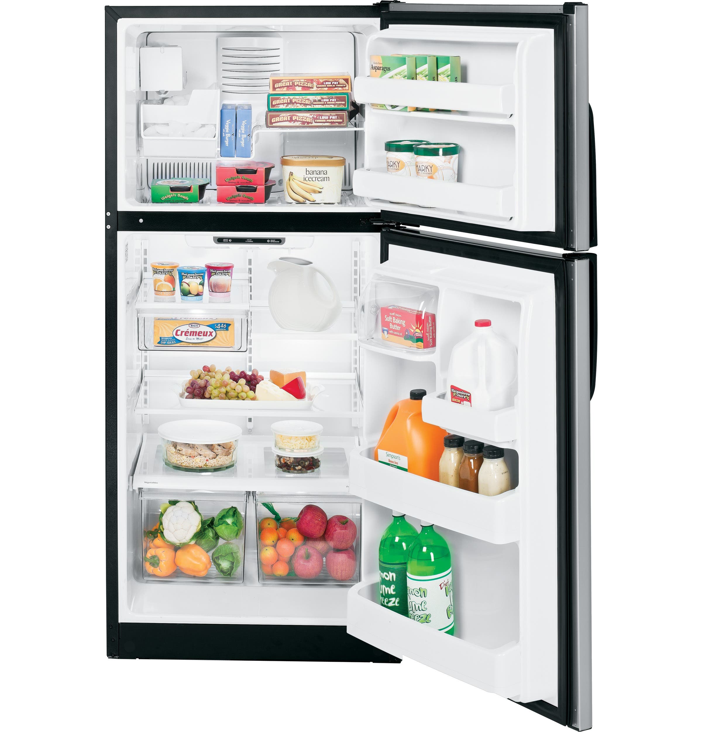 GE GTK18ICDBS 18 cu. ft. Top Freezer Refrigerator