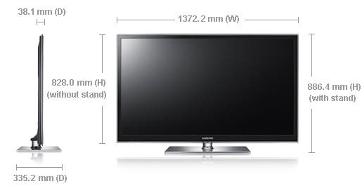 Samsung PN59D6500 59" Class (59.06" Diag.) Plasma 6500 Series Smart ...