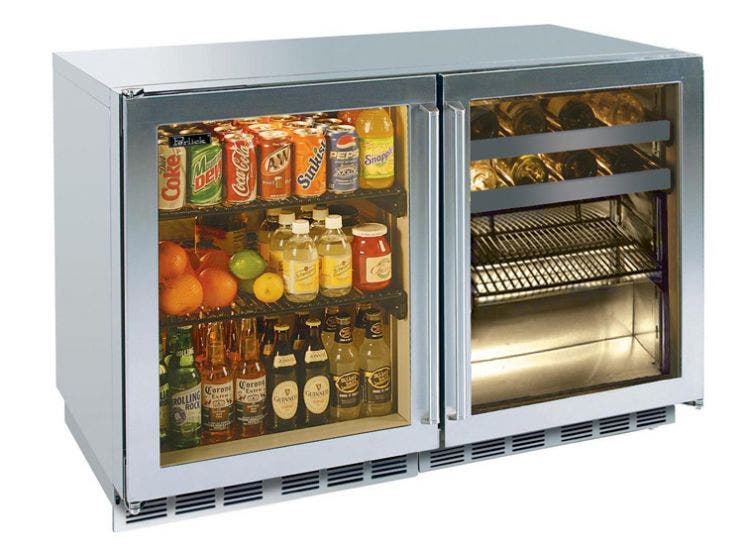Perlick HP48RBS4L4R Fully Integrated Glass Door