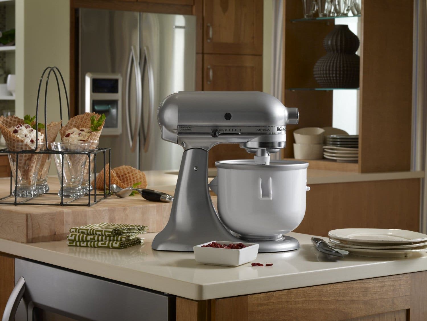 KitchenAid KICA0WH Ice Cream Maker Attachment