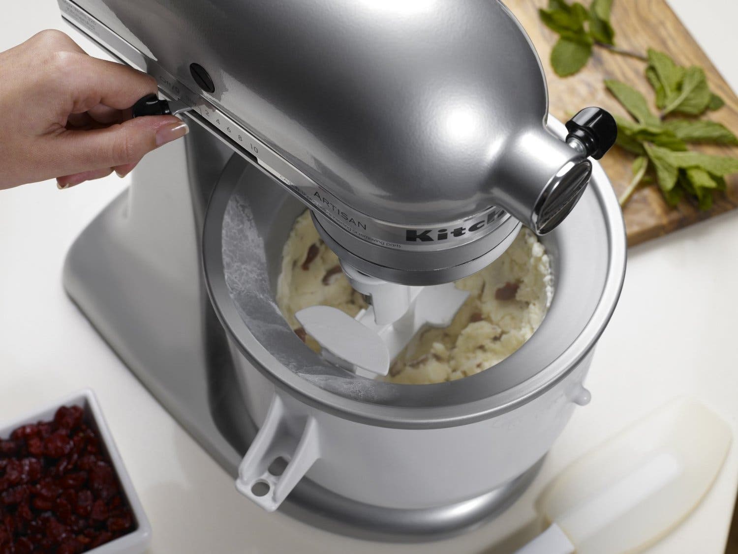 KitchenAid KICA0WH Ice Cream Maker Attachment