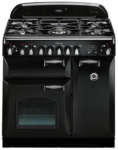 AGA ALEG36DFCDBLK Black with Cathedral Door