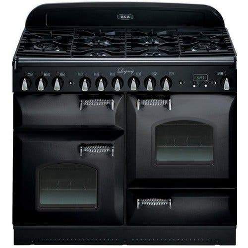 AGA ALEG44DFCDBLK Black with Cathedral Door