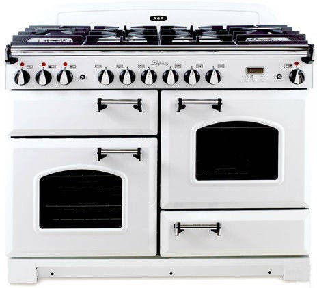 AGA ALEBS44DFCDVWT Vintage White with Cathedral Door
