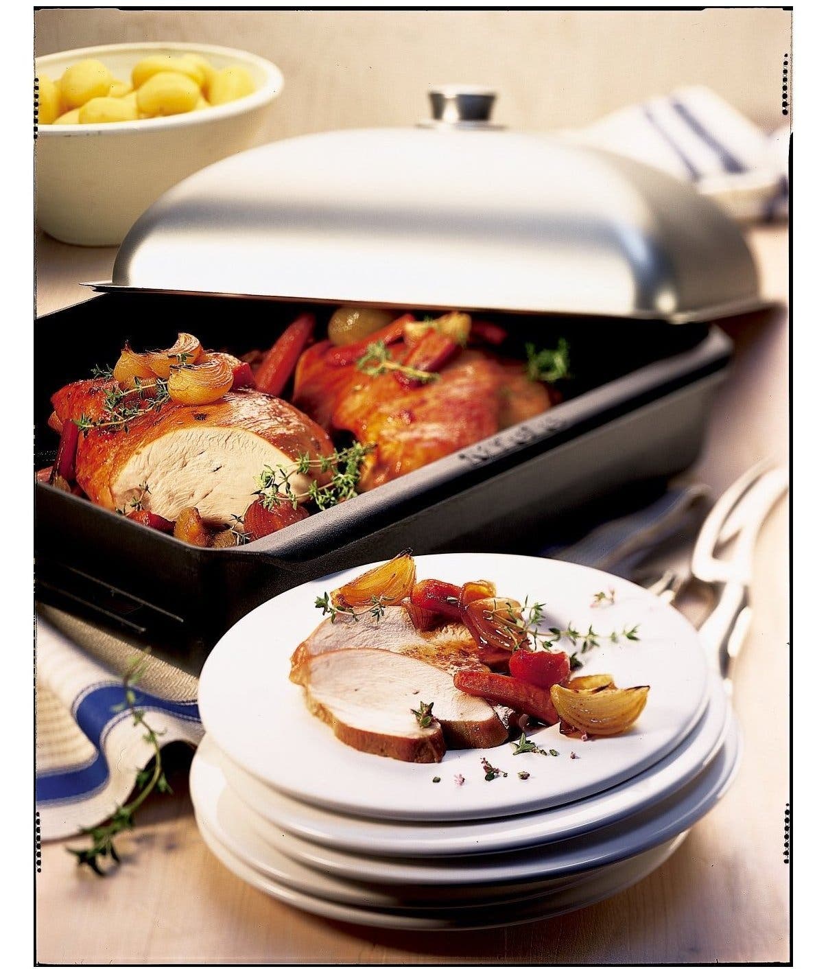 Miele HBD6035 Large Gourmet Casserole Dish Chrome Lid