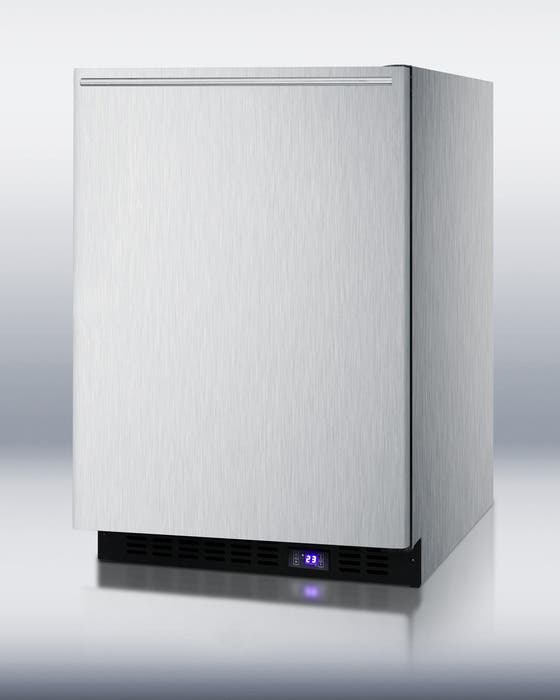 Summit SCFF51OSXCSSHH Stainless Cabinet with Horizontal Handle