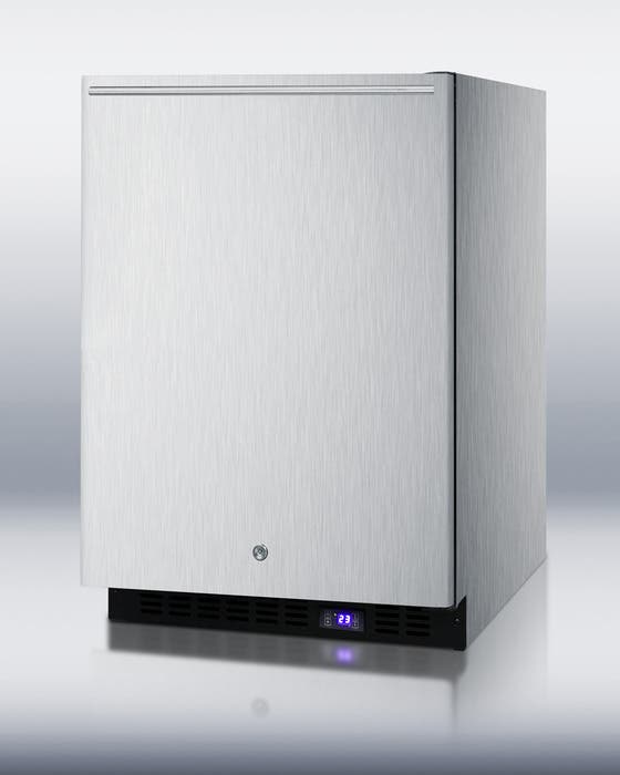 Summit SCFF51OSCSSHH Stainless Cabinet with Horizontal Handle, Lock