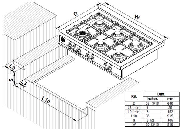 Bertazzoni D36600X Stainless Steel