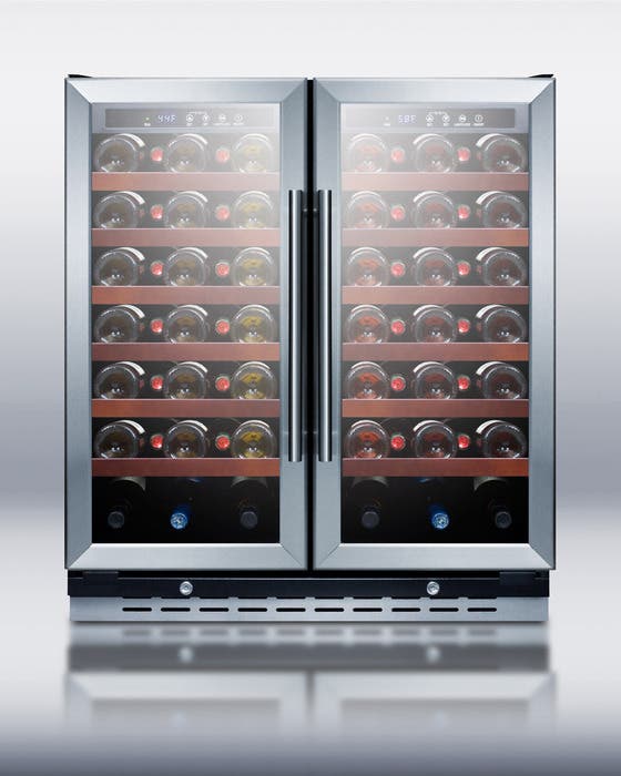 Summit SWC3066 30 Inch Undercounter Dual-Zone Wine Cellar