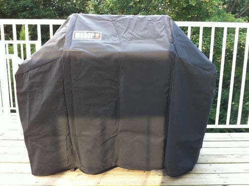 Weber 7573 Premium Vinyl Freestanding Grill Cover