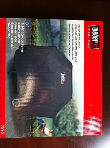 Weber 7573 Premium Vinyl Freestanding Grill Cover